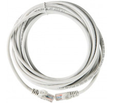 ITK RJ45(m) - RJ45(m) Cat. 5e U/UTP LSZH 15м серый