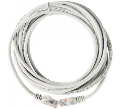 ITK RJ45(m) - RJ45(m) Cat. 5e U/UTP LSZH 15м серый