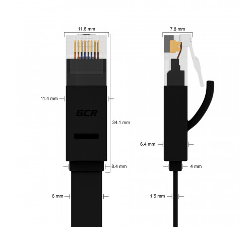 Greenconnect RJ45(m) - RJ45(m) Cat.6 U/UTP LSZH 10м