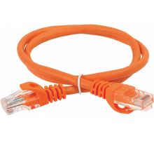 ITK RJ45(m) - RJ45(m) Cat. 5e U/UTP LSZH 0.5м оранжевый