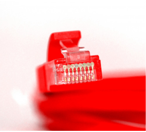 Greenconnect RJ45(m) - RJ45(m) Cat. 5e U/UTP PVC 0.5м красный