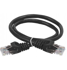 ITK RJ45(m) - RJ45(m) Cat. 5e U/UTP PVC 2м чёрный