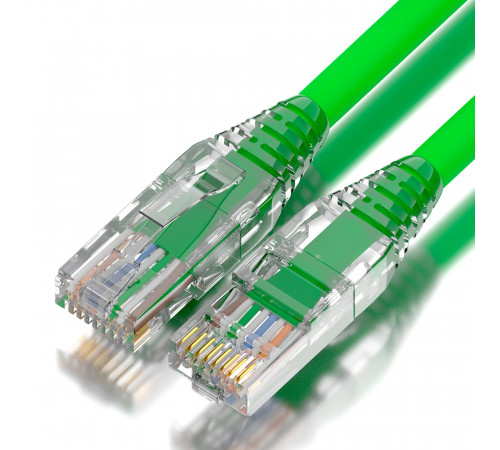 Greenconnect RJ45(m) - RJ45(m) Cat. 5e UTP  0.3м зеленый