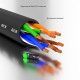 Greenconnect RJ45(m) - RJ45(m) Cat. 5e UTP  4.5м черный