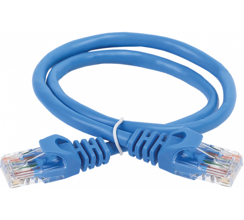 ITK RJ45(m) - RJ45(m) Cat. 6 U/UTP LSZH 3м синий