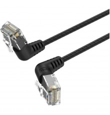 Патч-корд прямой Vention IBOBI UTP cat.6a, RJ45 угол 90 - 3м. Черный