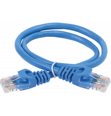 ITK RJ45(m) - RJ45(m) Cat. 5e U/UTP LSZH 1м синий