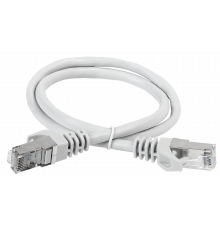 ITK RJ45(m) - RJ45(m) Cat. 6A S/FTP LSZH 2м серый