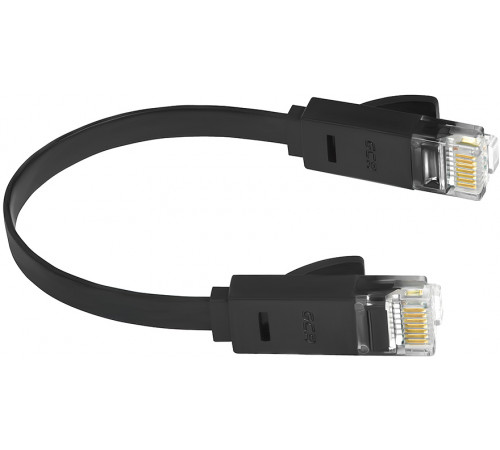 Greenconnect RJ45(m) - RJ45(m) Cat. 6 U/UTP PVC 5м чёрный
