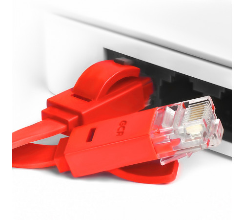 Greenconnect RJ45(m) - RJ45(m) Cat. 6 U/UTP PVC 2м красный