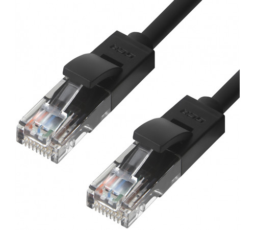 Greenconnect RJ45(m) - RJ45(m) Cat. 5e U/UTP PVC 15м чёрный
