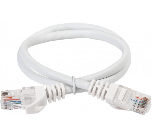 ITK RJ45(m) - RJ45(m) Cat. 6 U/UTP PVC 0.5м белый