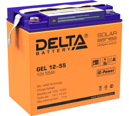Delta GEL 12-55 (12V / 55Ah)