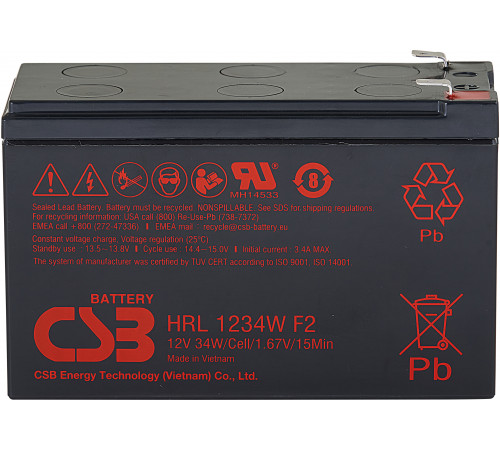 CSB HRL1234W F2 FR (12V / 8.5Ah)