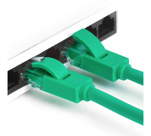 Greenconnect RJ45(m) - RJ45(m) Cat. 5e U/UTP PVC 0.3м зелёный