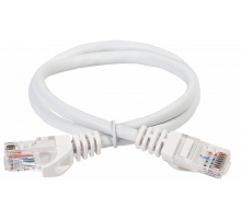 ITK RJ45(m) - RJ45(m) Cat. 5e U/UTP PVC 3м белый