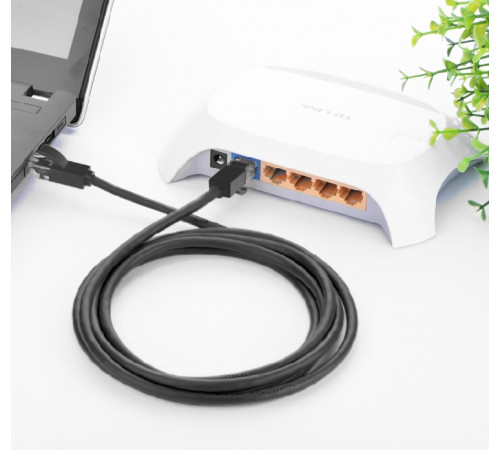 Greenconnect RJ45(m) - RJ45(m) Cat. 5e U/UTP PVC 20м чёрный