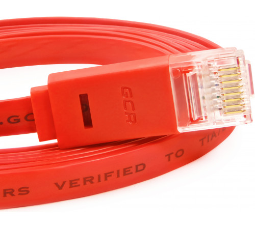 Greenconnect RJ45(m) - RJ45(m) Cat. 6 U/UTP PVC 2м красный