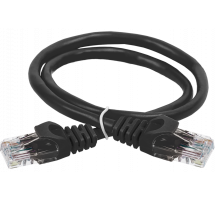 ITK RJ45(m) - RJ45(m) Cat. 5e U/UTP PVC 3м чёрный