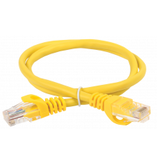 ITK RJ45(m) - RJ45(m) Cat. 5e U/UTP PVC 1м жёлтый