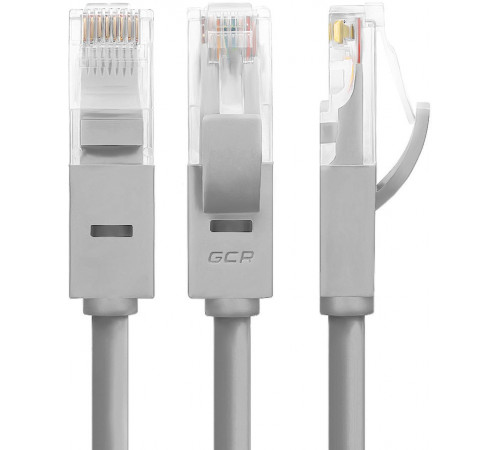 Greenconnect RJ45(m) - RJ45(m) Cat. 5e U/UTP PVC 0.1м серый