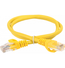 ITK RJ45(m) - RJ45(m) Cat. 5e U/UTP PVC 5м жёлтый
