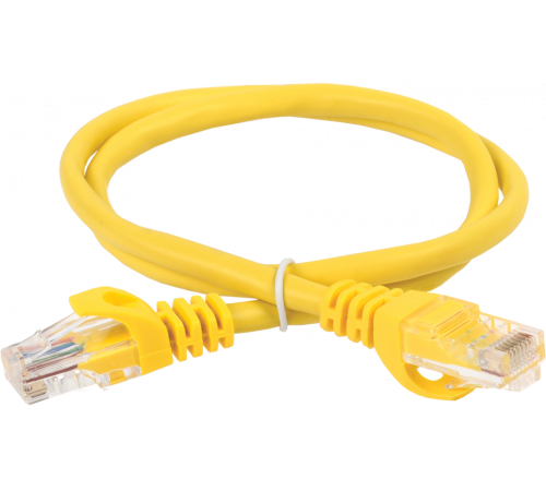 ITK RJ45(m) - RJ45(m) Cat. 5e U/UTP PVC 5м жёлтый
