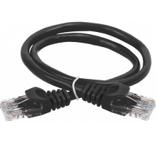 ITK RJ45(m) - RJ45(m) Cat. 5e U/UTP LSZH 0.5м чёрный