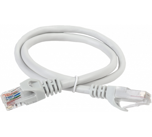 ITK RJ45(m) - RJ45(m) Cat. 6 U/UTP LSZH 3м серый