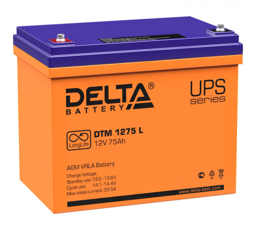 Delta UPS DTM 1275 L (12V / 75Ah)