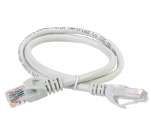 ITK RJ45(m) - RJ45(m) Cat. 6 U/UTP LSZH 1м серый