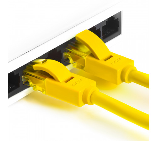 Greenconnect RJ45(m) - RJ45(m) Cat. 5e U/UTP PVC 10м жёлтый