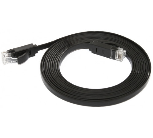 Greenconnect RJ45(m) - RJ45(m) Cat. 6 U/UTP PVC 5м чёрный