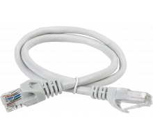 ITK RJ45(m) - RJ45(m) Cat. 6A U/UTP PVC 1м серый