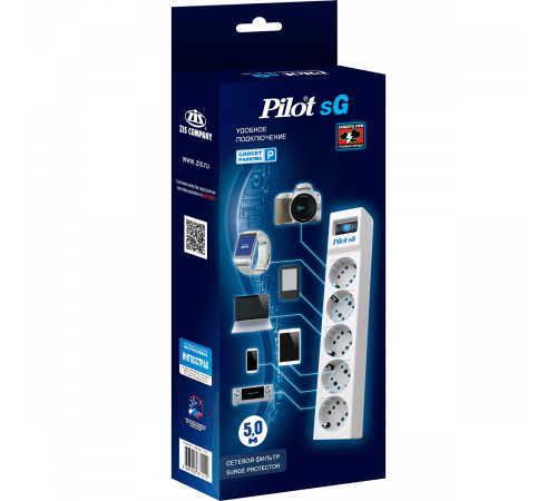 ZIS Pilot sG (5 м, 5 розеток)