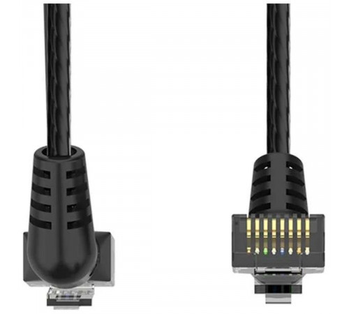 Патч-корд прямой Vention IBOBH UTP cat.6a, RJ45 угол 90 - 2м. Черный