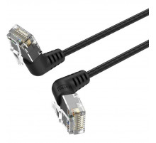 Патч-корд прямой Vention IBOBD UTP cat.6a, RJ45 угол 90 - 0,5м. Черный