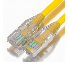 Greenconnect RJ45(m) - RJ45(m) Cat. 5e UTP  0.3м желтый