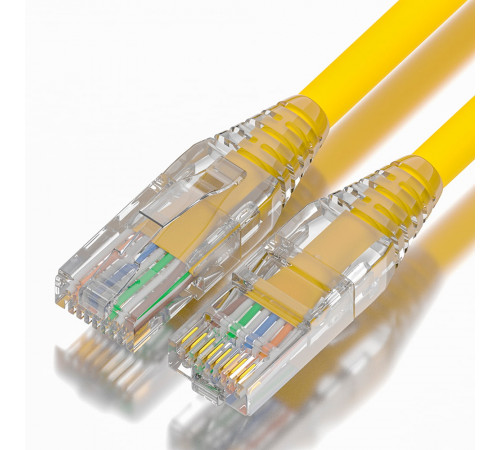 Greenconnect RJ45(m) - RJ45(m) Cat. 5e UTP  0.3м желтый