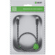 Greenconnect RJ45(m) - RJ45(m) Cat. 6 1м черно-белый