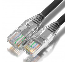 Greenconnect RJ45(m) - RJ45(m) Cat. 5e UTP  0.3м черный