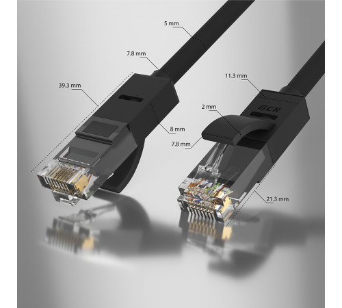 Greenconnect RJ45(m) - RJ45(m) Cat. 5e UTP  6м черный