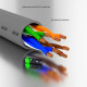 Greenconnect RJ45(m) - RJ45(m) Cat. 5e UTP  9м серый