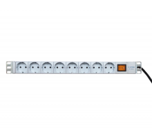 Блок розеток PDU-8xSchuko-Schuko